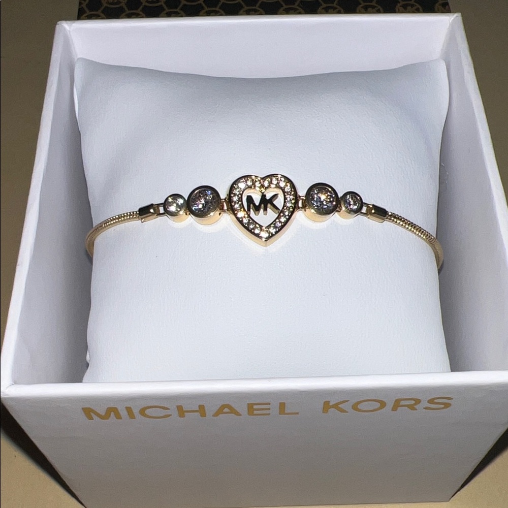 Michael Kors Gold and Silver Heart Bracelet
